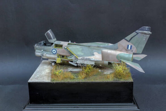 Corsair Graveyard, Araxos Air Base, Hasegawa A-7E 1/48, HAF Corsair II, A-7E weathering, Greek Corsair modeling