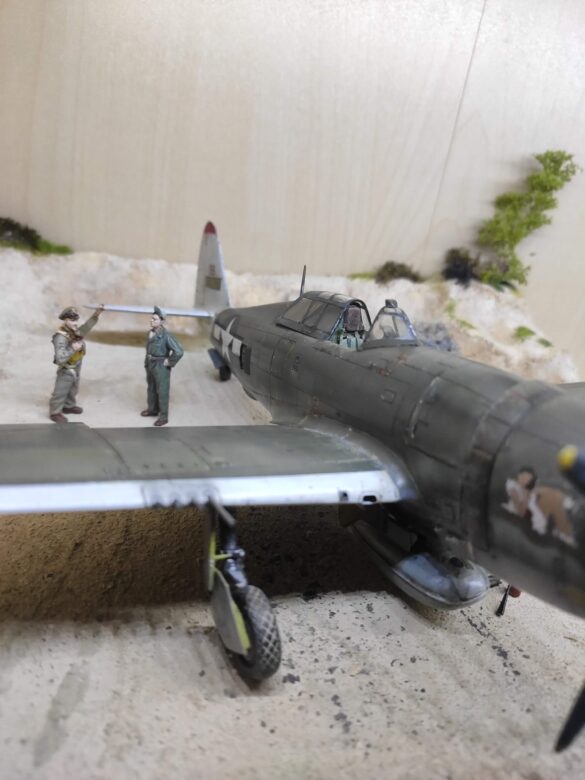 Republic P-47D Thunderbolt Pacific Theater model weathering details
