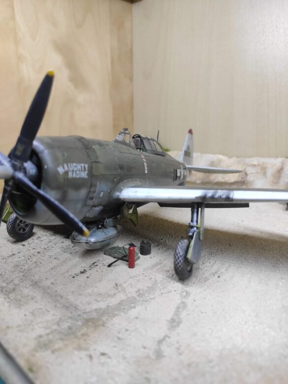 P-47D-3-RA Thunderbolt 42-22607 cockpit and victory markings