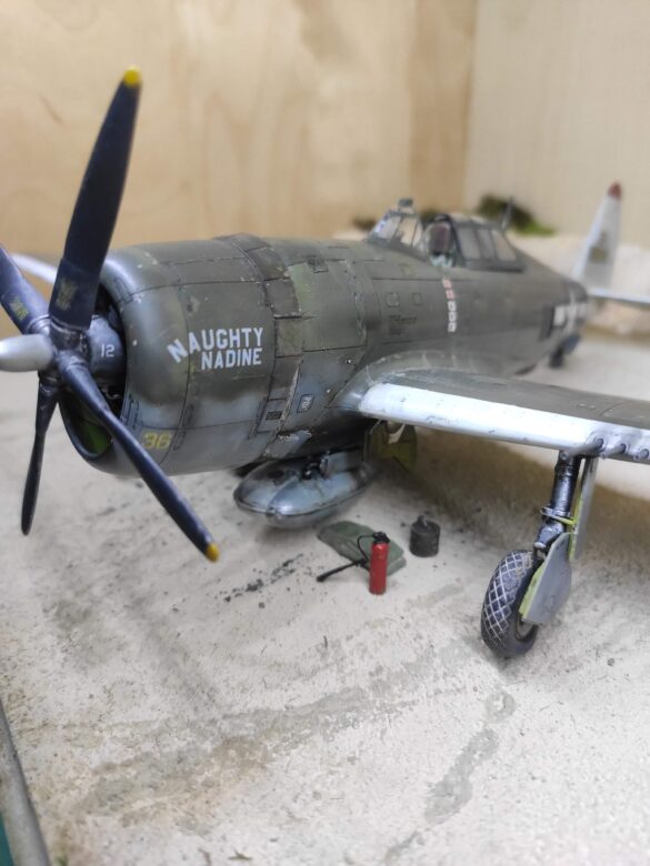 P-47D-3-RA Thunderbolt 42-22607 cockpit and victory markings