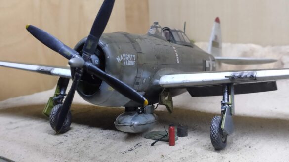 P-47D-3-RA Thunderbolt 42-22607 cockpit and victory markings