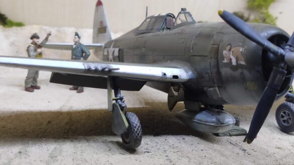 P-47D-3-RA Thunderbolt 42-22607 cockpit and victory markings
