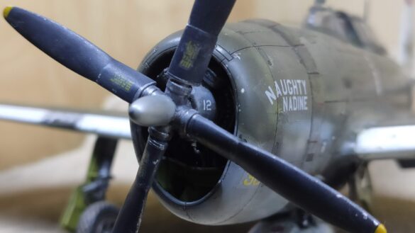 P-47D-3-RA Thunderbolt 42-22607 cockpit and victory markings