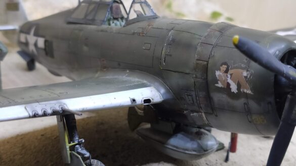 P-47D-3-RA Thunderbolt 42-22607 cockpit and victory markings