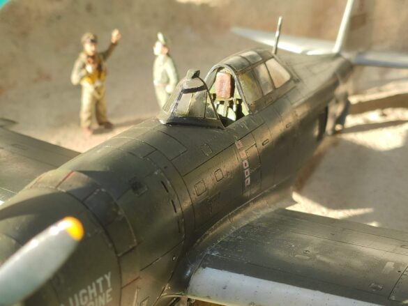 P-47D-3-RA Thunderbolt 42-22607 cockpit and victory markings