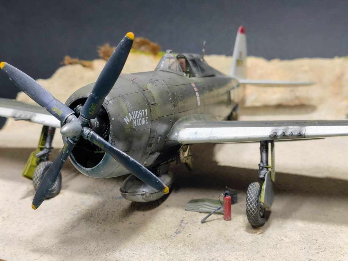 Tamiya 1/48 P-47D-3-RA Thunderbolt Naughty Nadine by John Lolos