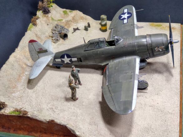 P-47D-3-RA Thunderbolt 42-22607 cockpit and victory markings