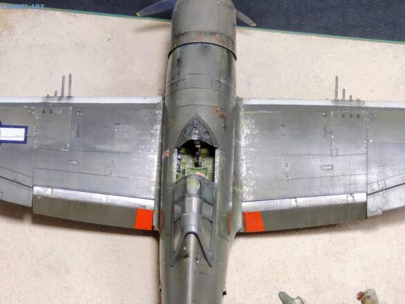 P-47D-3-RA Thunderbolt 42-22607 cockpit and victory markings