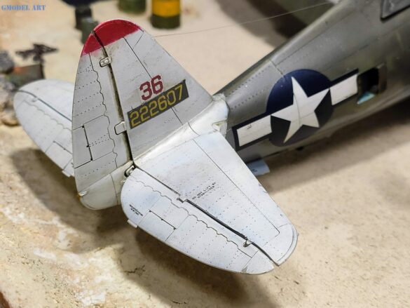 WWII Pacific diorama with Tamiya P-47 Thunderbolt model