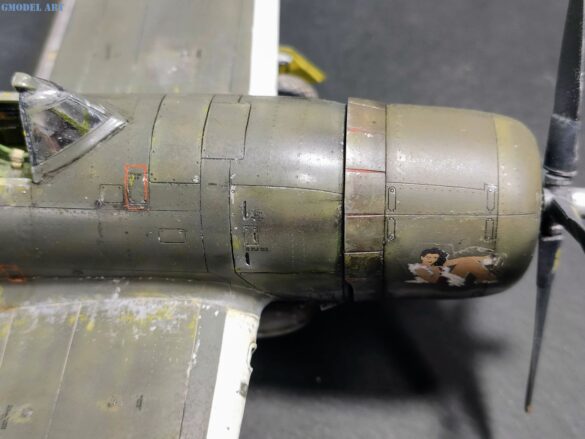 Republic P-47D Thunderbolt Pacific Theater model weathering details
