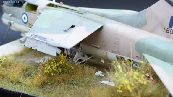Corsair Graveyard, Araxos Air Base, Hasegawa A-7E 1/48, HAF Corsair II, A-7E weathering, Greek Corsair modeling