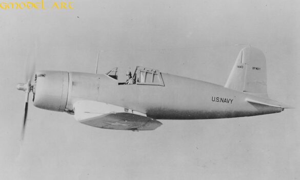 NavyVoughtXF4U 1CorsairBuNo1443inflighttakenonOctober81940 zps323255fc