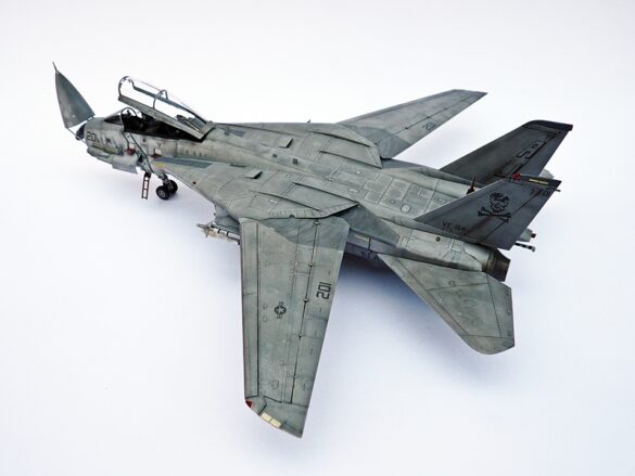 F-14A Tomcat VF-84 Jolly Rogers build 1/48 Finished HobbyBoss F-14A Tomcat VF-84 Jolly Rogers 1/48 scale model with decals