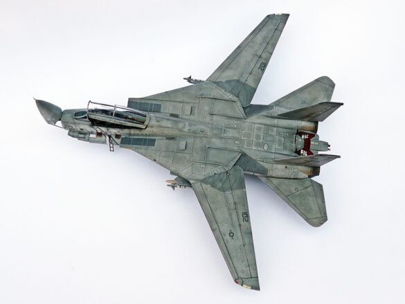 F-14A Tomcat VF-84 Jolly Rogers build 1/48 Finished HobbyBoss F-14A Tomcat VF-84 Jolly Rogers 1/48 scale model with decals