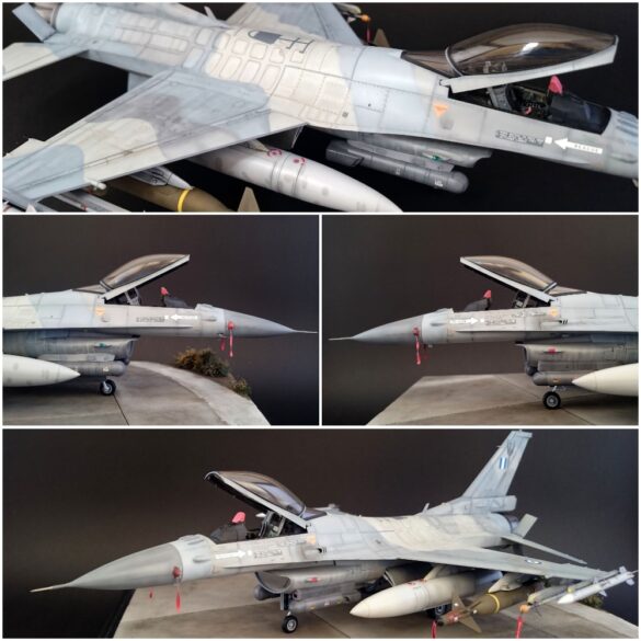 F-16C Block 50 Fighting Falcon 1/48 Tamiya – Greek Air Force 347 Squadron Build Review Final completed F-16C Block 50 Fighting Falcon of 347 Squadron Perseus in 1/48 scale