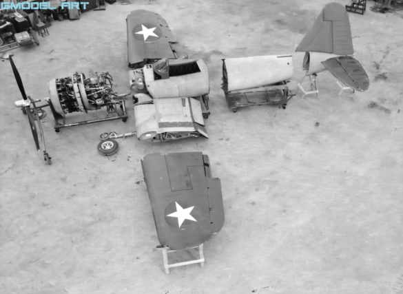 Comparison between birdcage Corsair canopy and Goodyear tear-drop canopy prototype