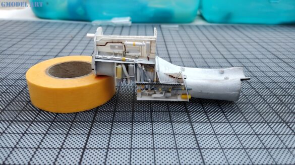 Aires resin cockpit installed in a Hasegawa 1/48 A-7E Corsair II project.