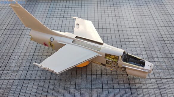 Aires resin cockpit installed in a Hasegawa 1/48 A-7E Corsair II project.