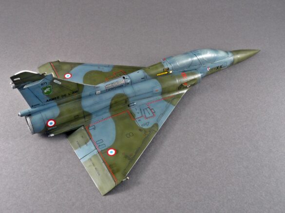 Dassault-Breguet Mirage 2000D Mirage 2000D after panel line wash and weathering