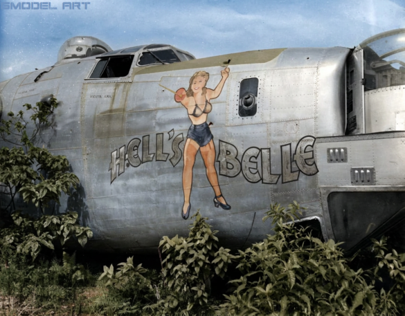 WWII Allied aircraft stripped for spare parts at a Pacific airfield