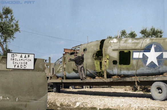 North American B-25 Mitchell aircraft abandoned after World War II