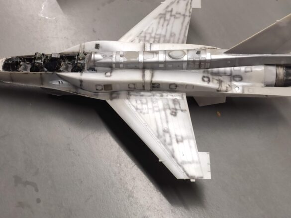 F-16D Block 52+ Advanced Hellenic Air Force 1/48 scale model built from the Tamiya F-16C conversion.