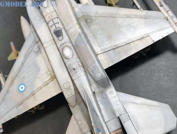 Converting the Tamiya F-16C fuselage into a Hellenic Air Force F-16D Block 52+ Advanced.
