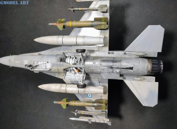 Primed Tamiya F-16D Block 52+ Advanced ready for the Have Glass camouflage.