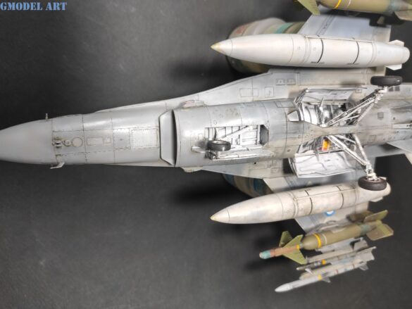 Primed Tamiya F-16D Block 52+ Advanced ready for the Have Glass camouflage.