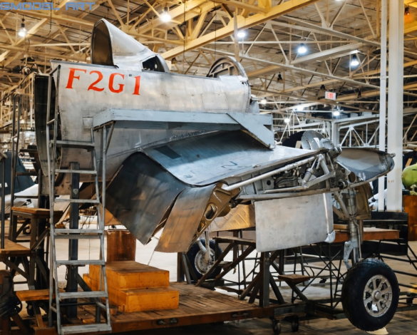 F2G Super Corsair: Goodyear Goodyear F2G Super Corsair assembly line at Akron Ohio