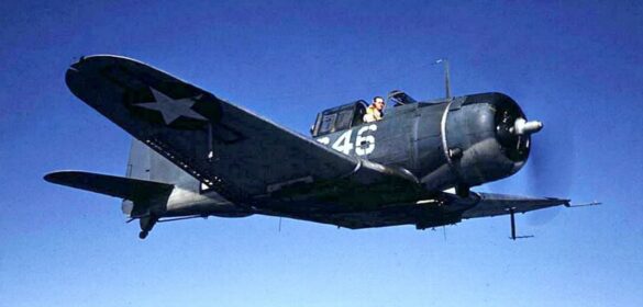 Darker replacement engine cowling on Douglas SBD Dauntless White C 46.