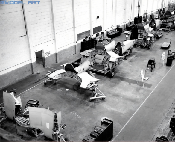 F2G Super Corsair: Goodyear’s Ultimate Fighter Goodyear F2G Super Corsair assembly line at Akron Ohio