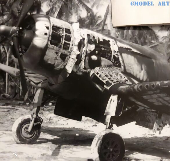 World War II aircraft weathered by tropical climate and sea air