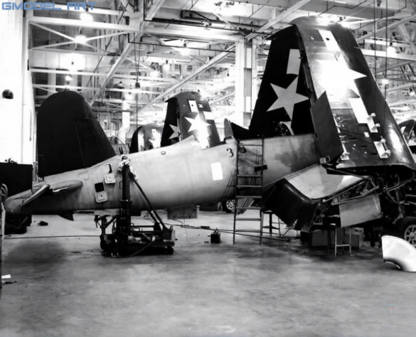 F2G Super Corsair: Goodyear’s Ultimate Fighter Goodyear F2G Super Corsair assembly line at Akron Ohio