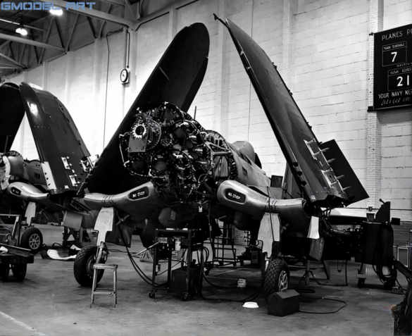 F2G Super Corsair: Goodyear’s Ultimate Fighter Goodyear F2G Super Corsair assembly line at Akron Ohio
