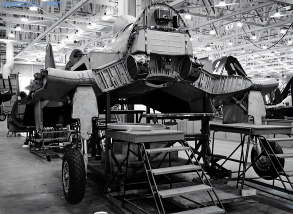 F2G Super Corsair: Goodyear’s Ultimate Fighter Goodyear F2G Super Corsair assembly line at Akron Ohio