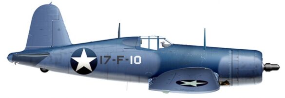 Production differences between early VF-17 F4U-1 Birdcage Corsair aircraft during 1943
