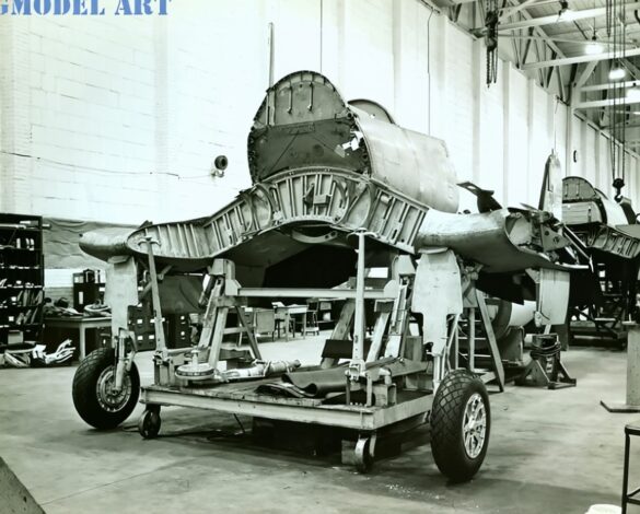 F2G Super Corsair: Goodyear’s Ultimate Fighter Goodyear F2G Super Corsair assembly line at Akron Ohio