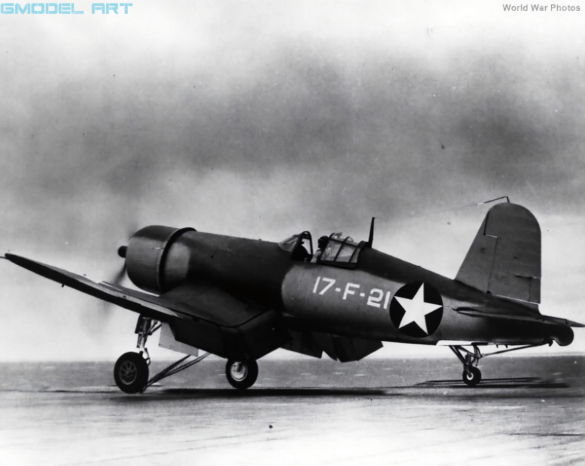Cockpit and rear canopy details of a VF-17 F4U-1 Birdcage Corsair Birdcage fighter