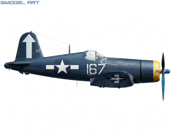 USS Bunker Hill (CV-17), 1944–1945 10 F4u-1D Corsair flown by Lt Cdr Roger R Hedrick Co No 167 .April 1945, VF-84 USS Bunker Hill (CV-17) 12 Kills