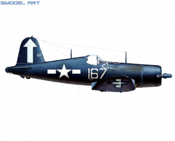 USS Bunker Hill (CV-17), 1944–1945 9 F4u-1D Corsair flown by Lt Cdr Roger R Hedrick Co No 167 .February 1945, VF-84 USS Bunker Hill (CV-17) 12 Kills