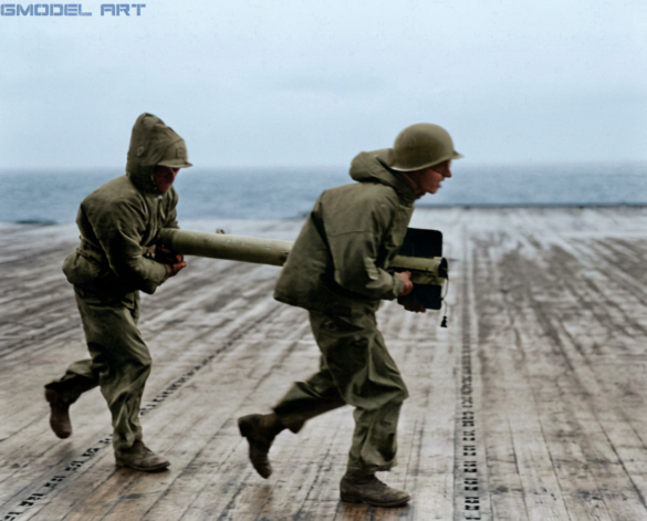 USS Bunker Hill Flight Deck – 1945