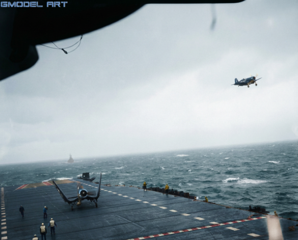 VF-84 USS Bunker Hill F4U-1D Corsair 1945