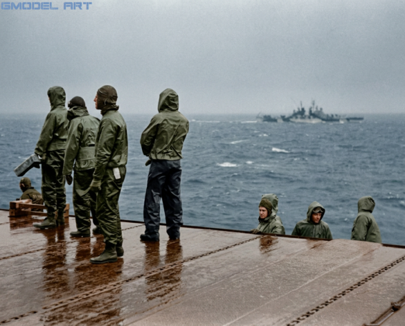 USS Bunker Hill Flight Deck – 1945