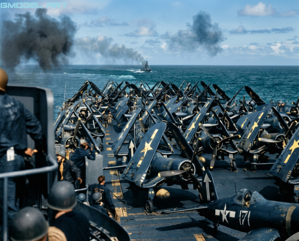 VF-84 USS Bunker Hill F4U-1D Corsair 1945