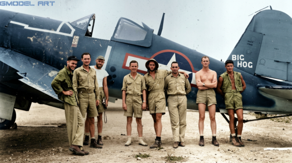 F4u-1A Corsair "Big Hog" No. 1 VF-17 Jolly Rogers 3 Firefly GModel Art Historical Preservation Mode This is an ORIGINAL historical WWII photogra 427110