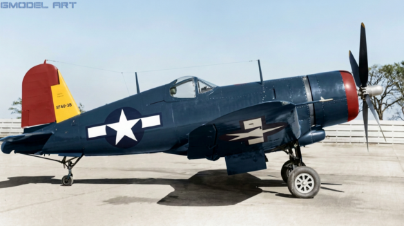 XF4U-3B Corsair BuNo 49664 four-blade propeller