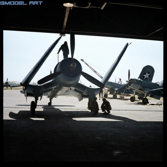 Goodyear FG-1 Corsair flightline Akron OH