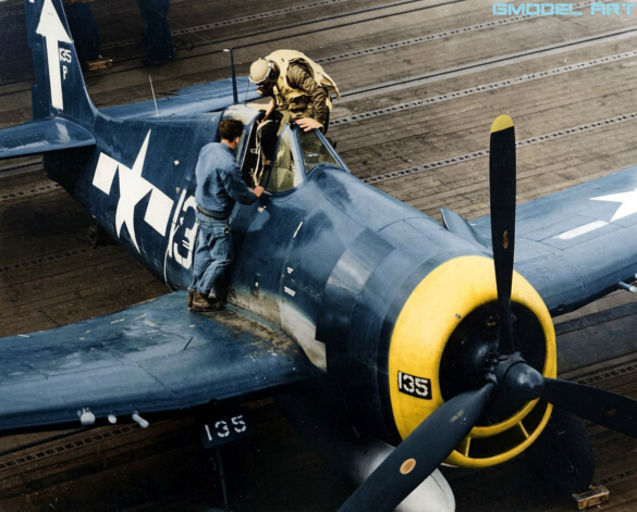 Firefly__### HISTORICAL COLORIZATION — WWII U.S. NAVY F4U CORSAIR__Colorize the original blac 741130 Firefly HISTORICAL COLORIZATION — WWII U.S. NAVY F4U CORSAIR Colorize the original blac 741130 1