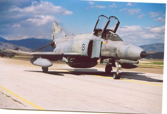 F-4E Phantom II SRA 68-0424 HAF with one-piece windshield at Larissa Air Base